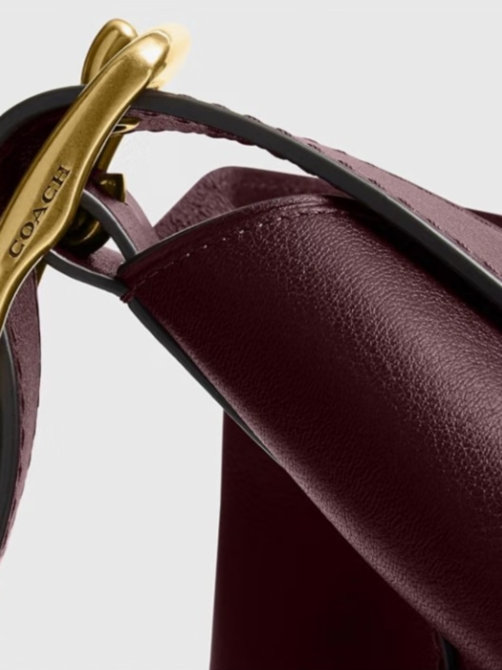 Coach Bleecker Bucket Bag in Merlot